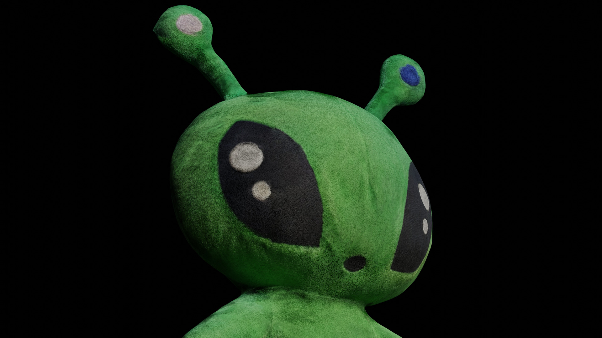 Alien Plush Low-poly 3D model_3