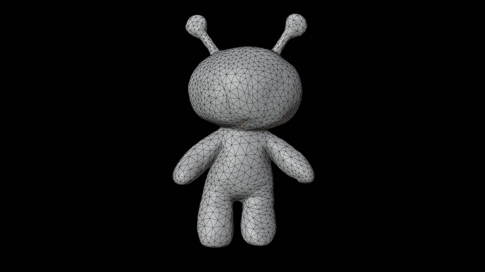 Alien Plush Low-poly 3D model_12