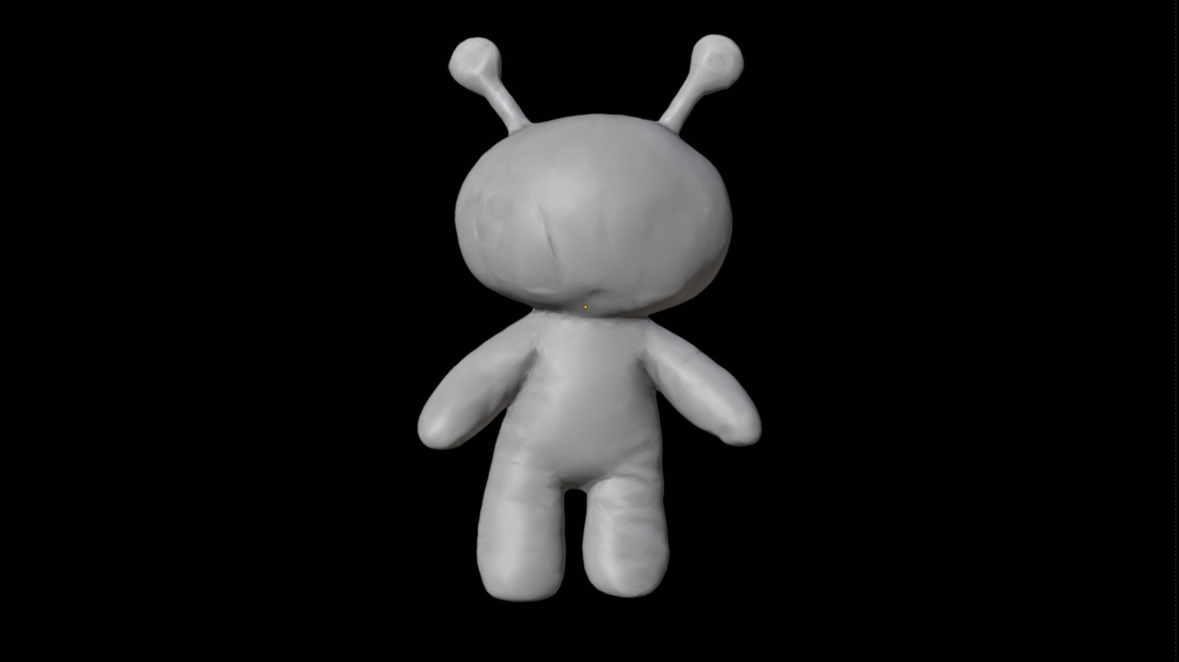 Alien Plush Low-poly 3D model_11