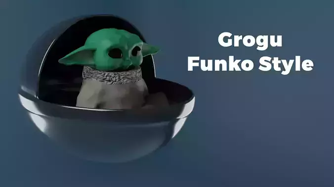 Grogu Funko-estilo - Mandalorian