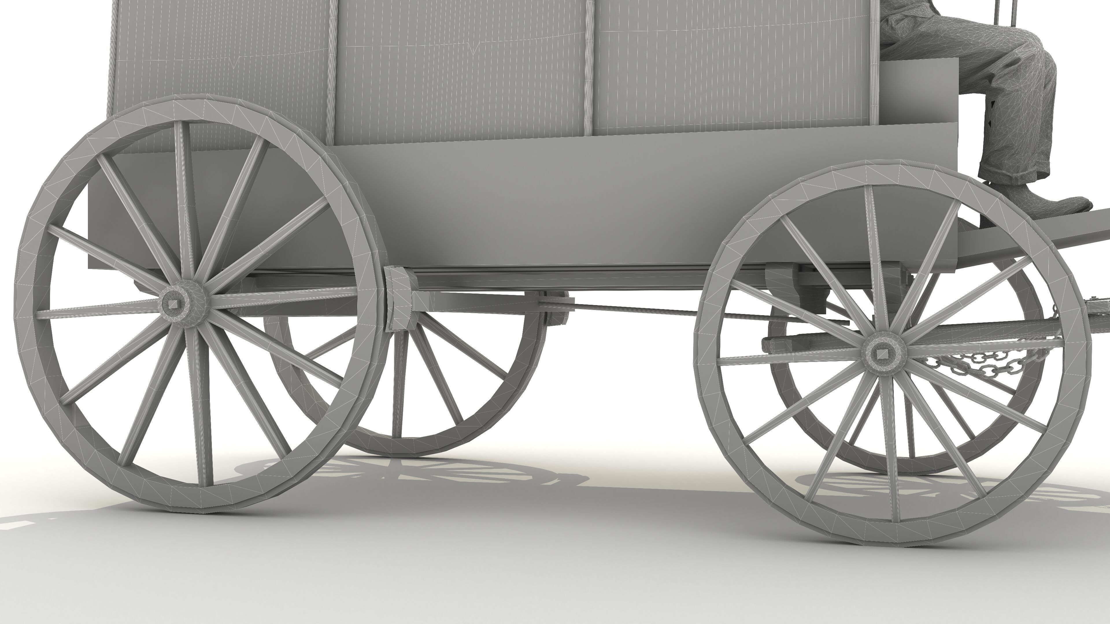 Covered Wagon 2 - 4K 3D model_25