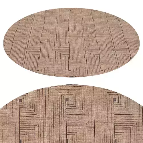 Zuri Wool Rug Burnt Caramel round