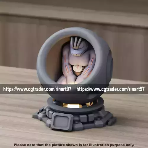 Machoke in healing machine pods from pokemon