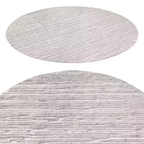 Kenza Wool Rug Ivory round