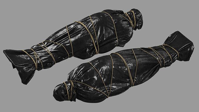 Covered Corpse 09 b 3D model