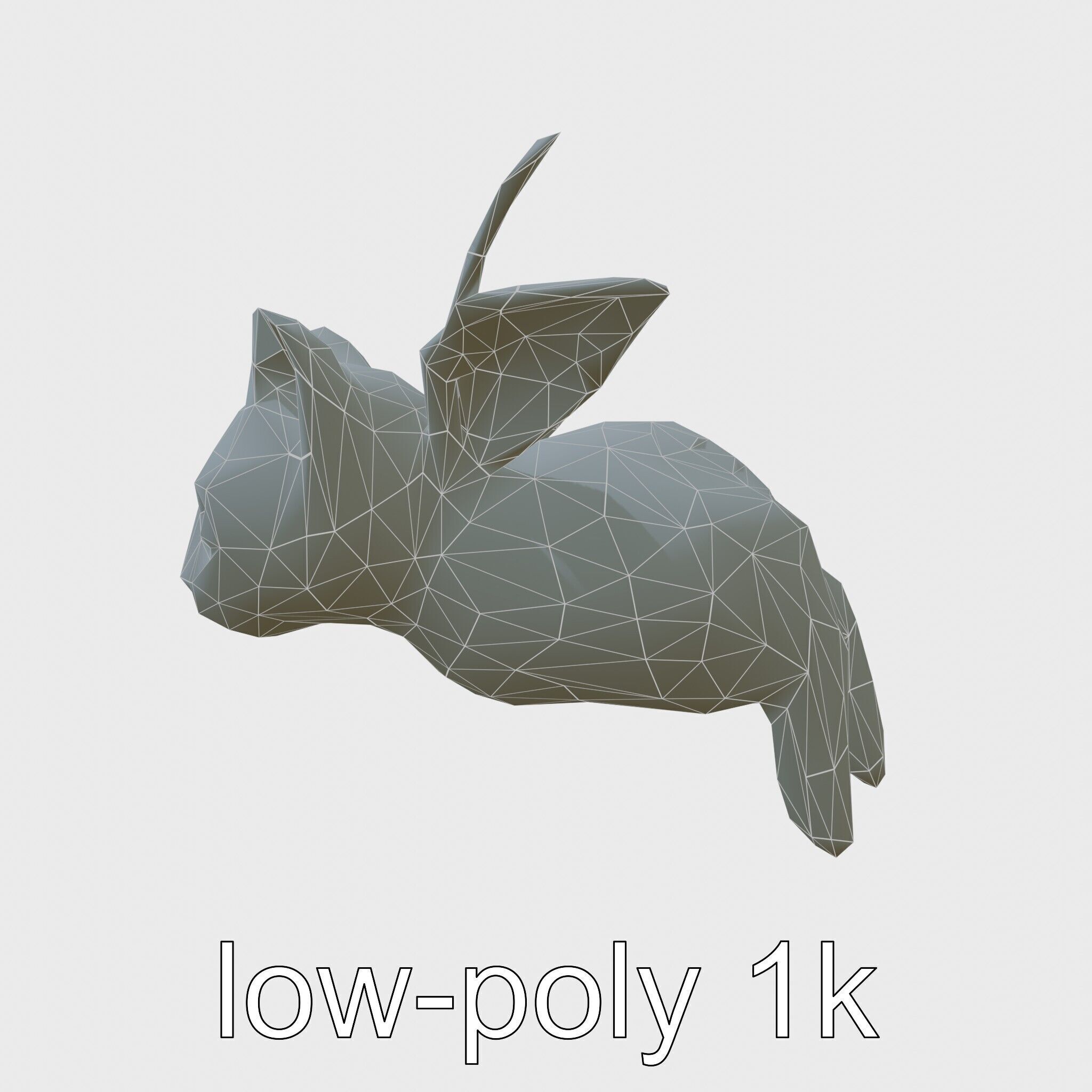 Flying Cat Bat Hybrid Creature model pack Low-poly 3D model_9
