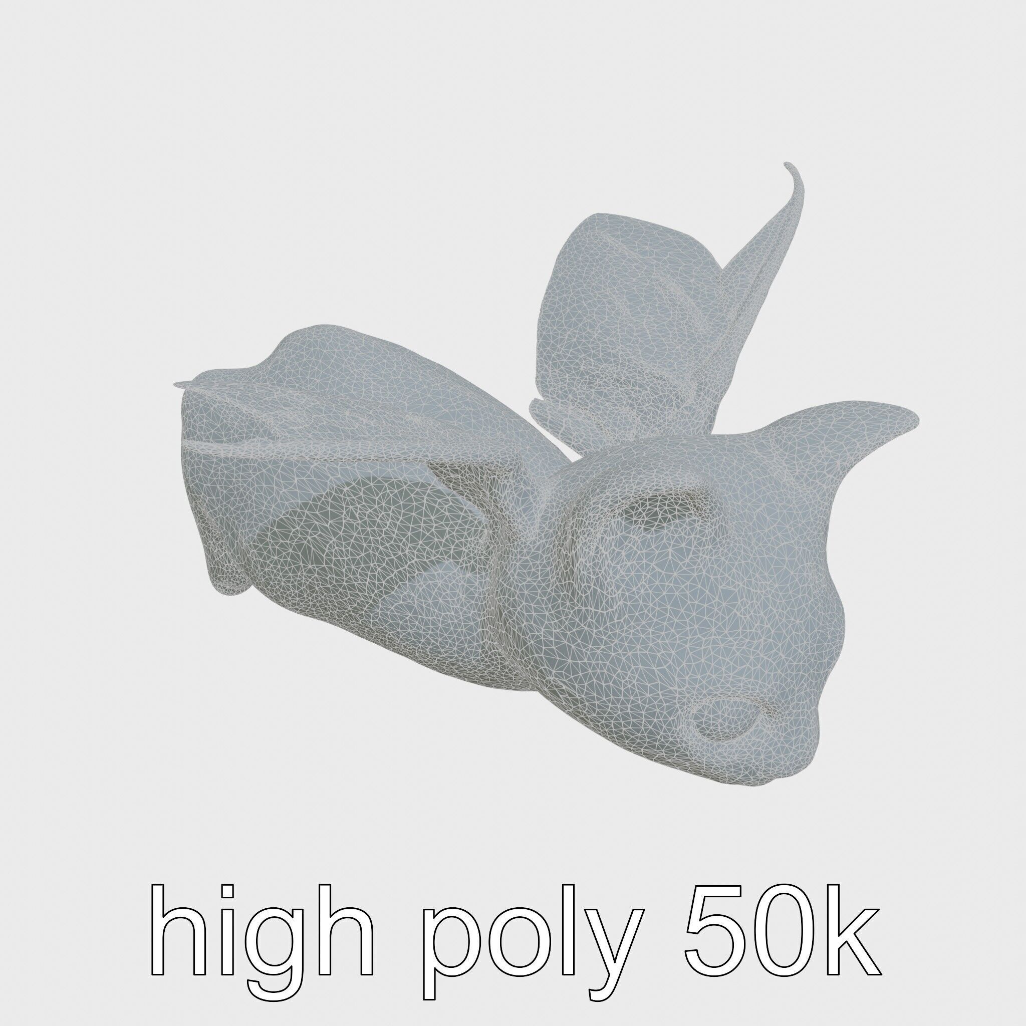 Flying Cat Bat Hybrid Creature model pack Low-poly 3D model_17