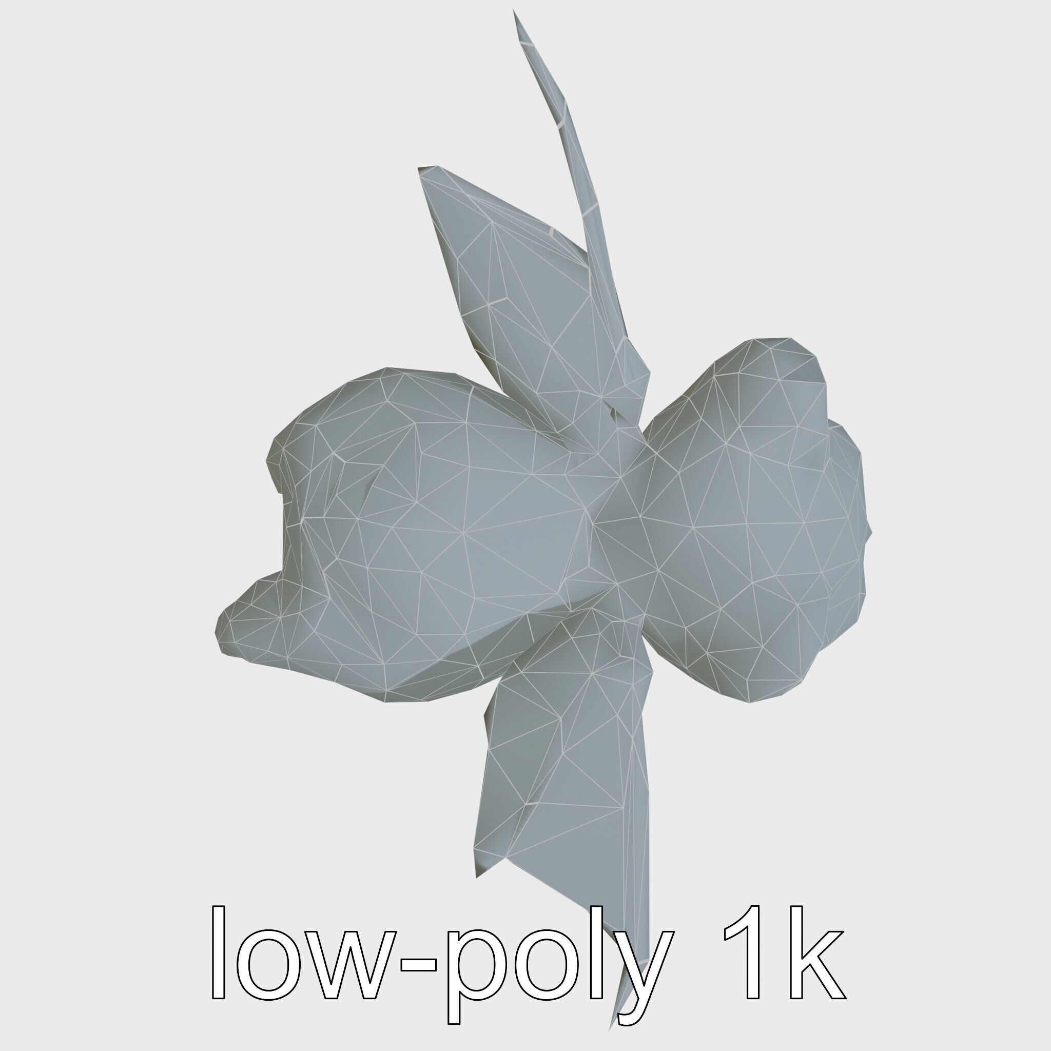 Flying Cat Bat Hybrid Creature model pack Low-poly 3D model_29