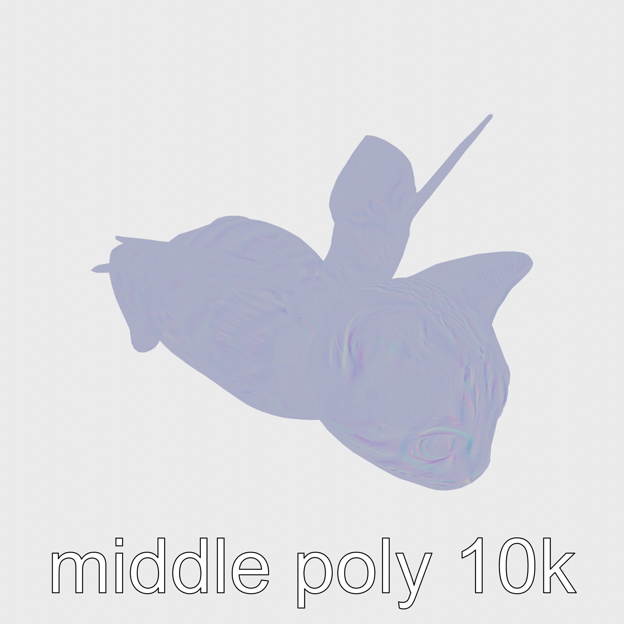 Flying Cat Bat Hybrid Creature model pack Low-poly 3D model_27