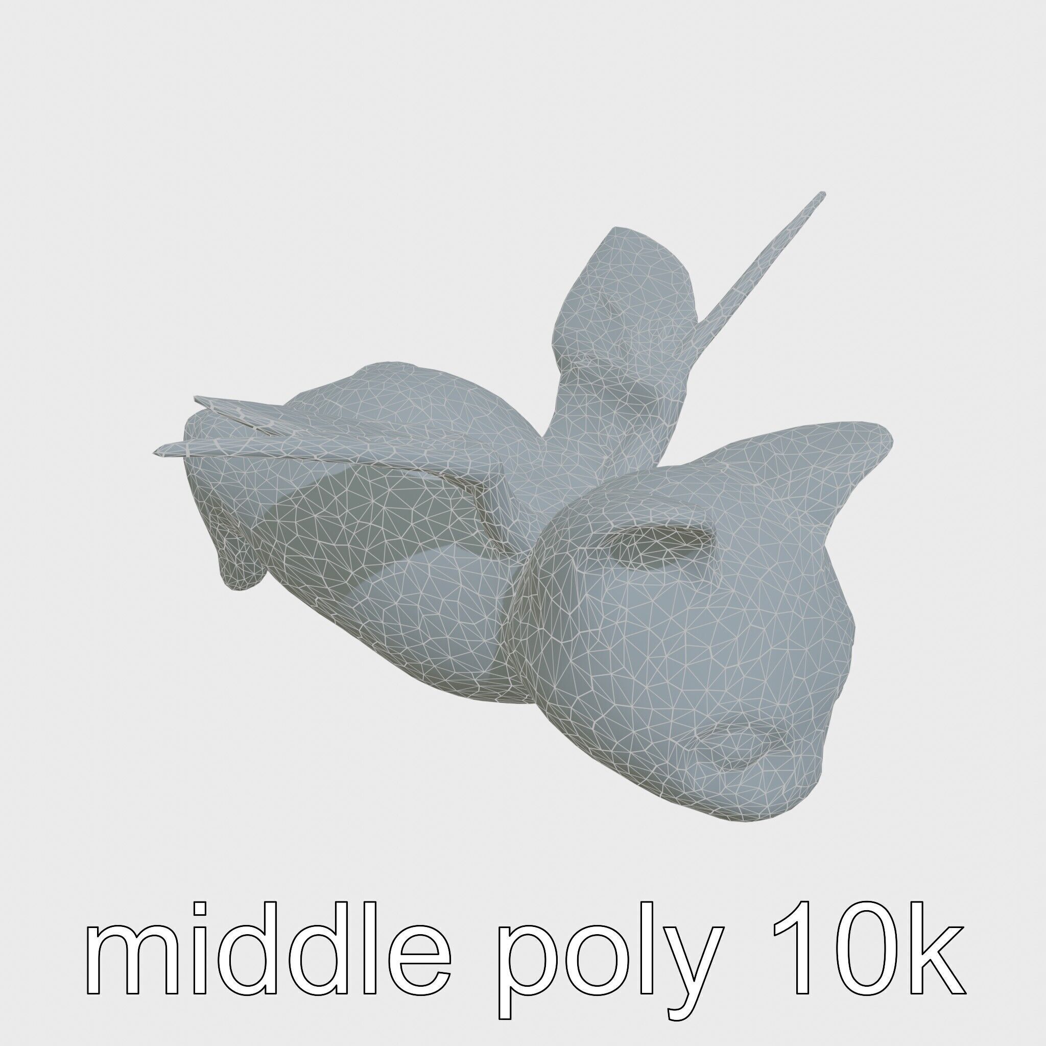 Flying Cat Bat Hybrid Creature model pack Low-poly 3D model_21