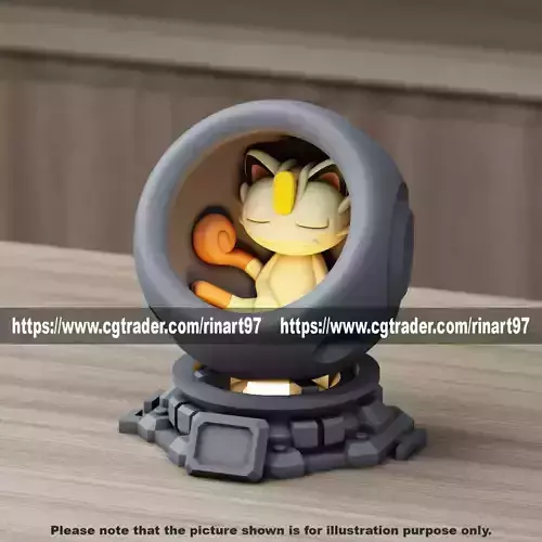 Meowth in healing machine pods from pokemon