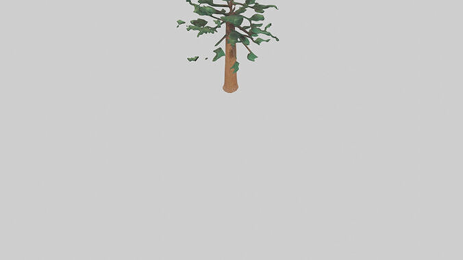 Shortleaf Pine tree model 3D model 7