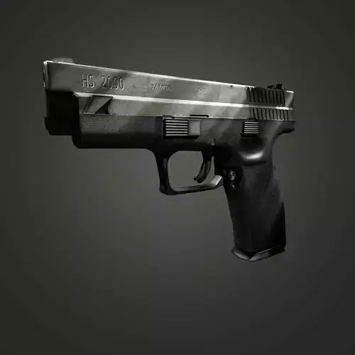 HS2000 First Gen Croatian Pistol Low-poly 3D model HS2000 First Gen Croatian Pistol Low-poly 3D model