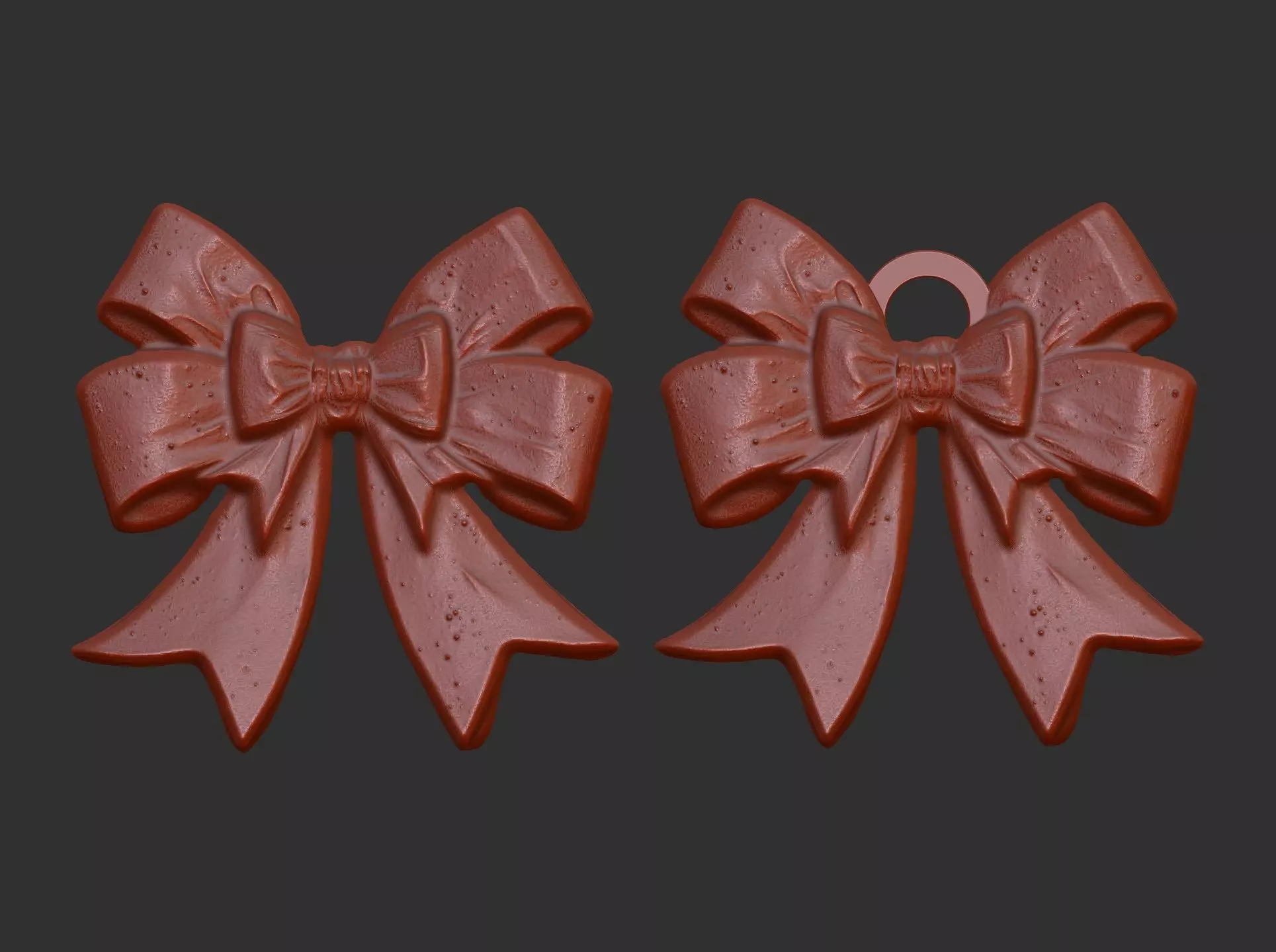 christmas ribbon bow decor 7  3D print model_0