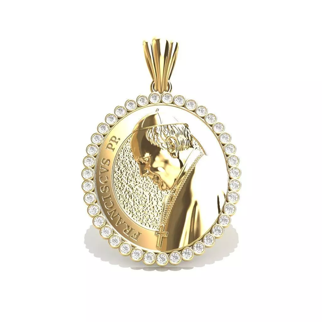Pope Francis Pendant 3D print model