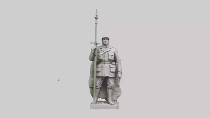 Silent Soldier of Peace Statue model