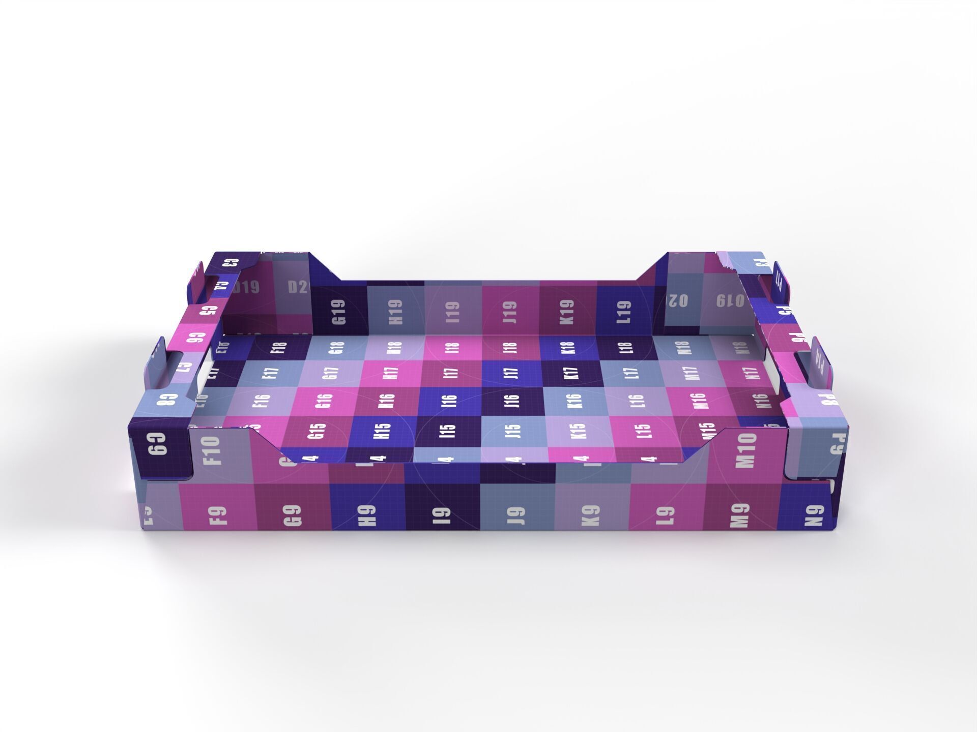 Cardboard Retail Display Tray for Product Packaging Merchandise Texture_7