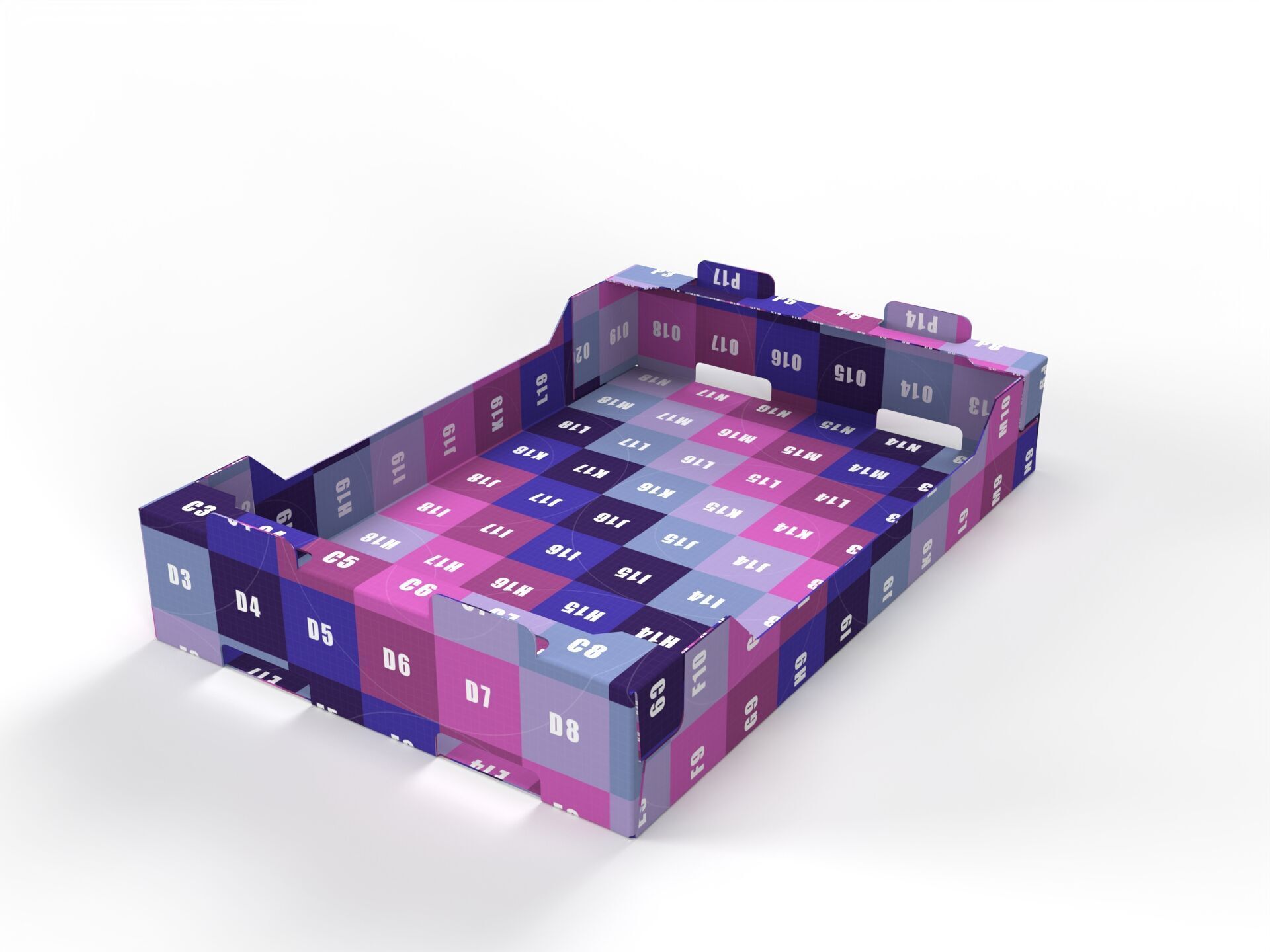 Cardboard Retail Display Tray for Product Packaging Merchandise Texture_6