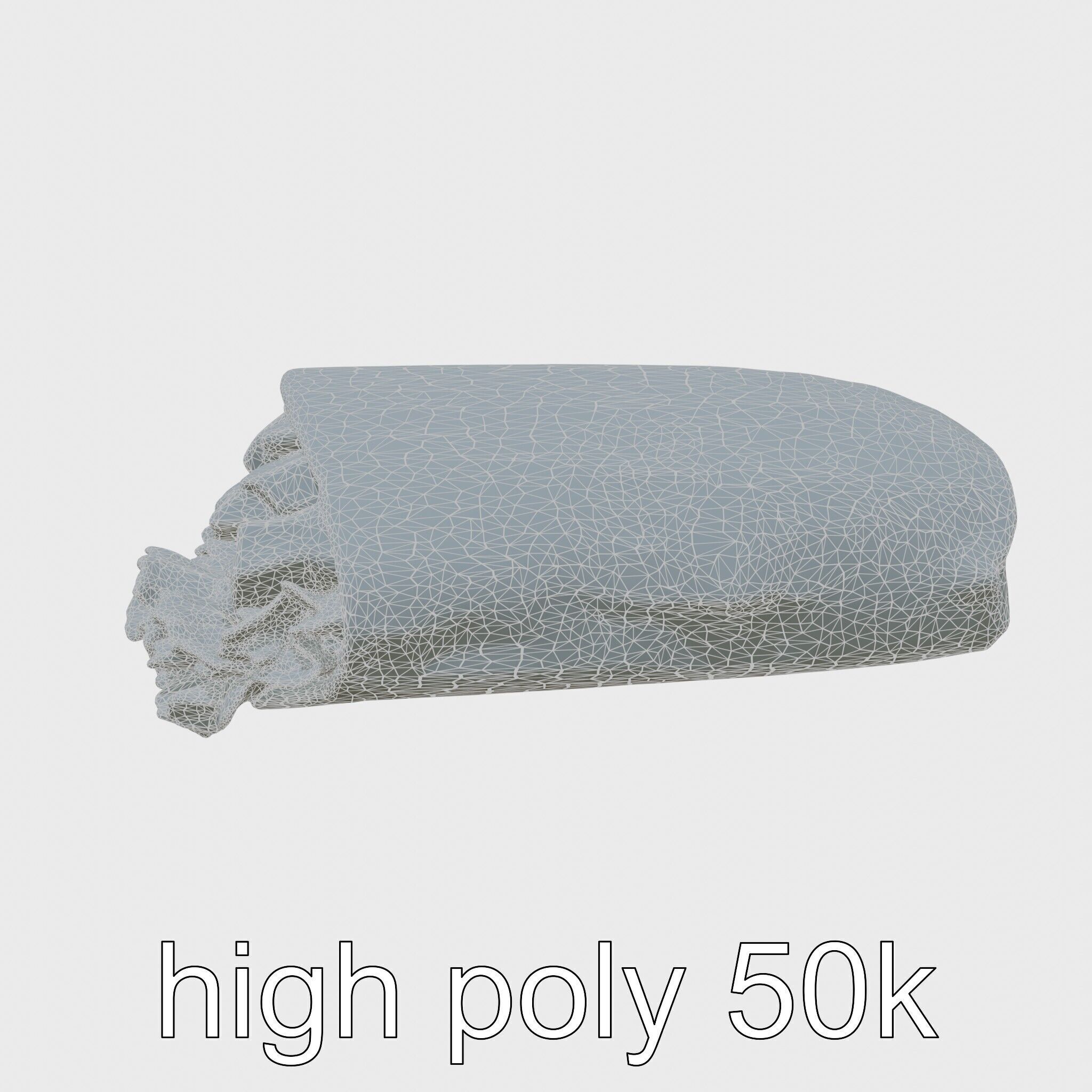 Loaded Chicken Avocado Wrap model pack Low-poly 3D model_19