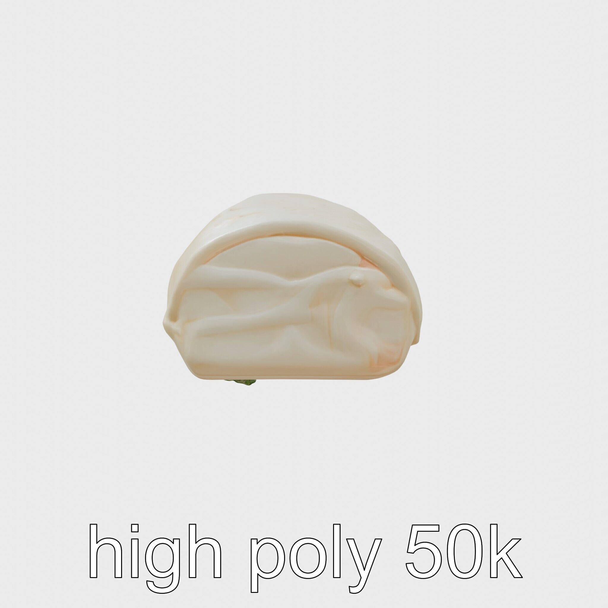 Loaded Chicken Avocado Wrap model pack Low-poly 3D model_5