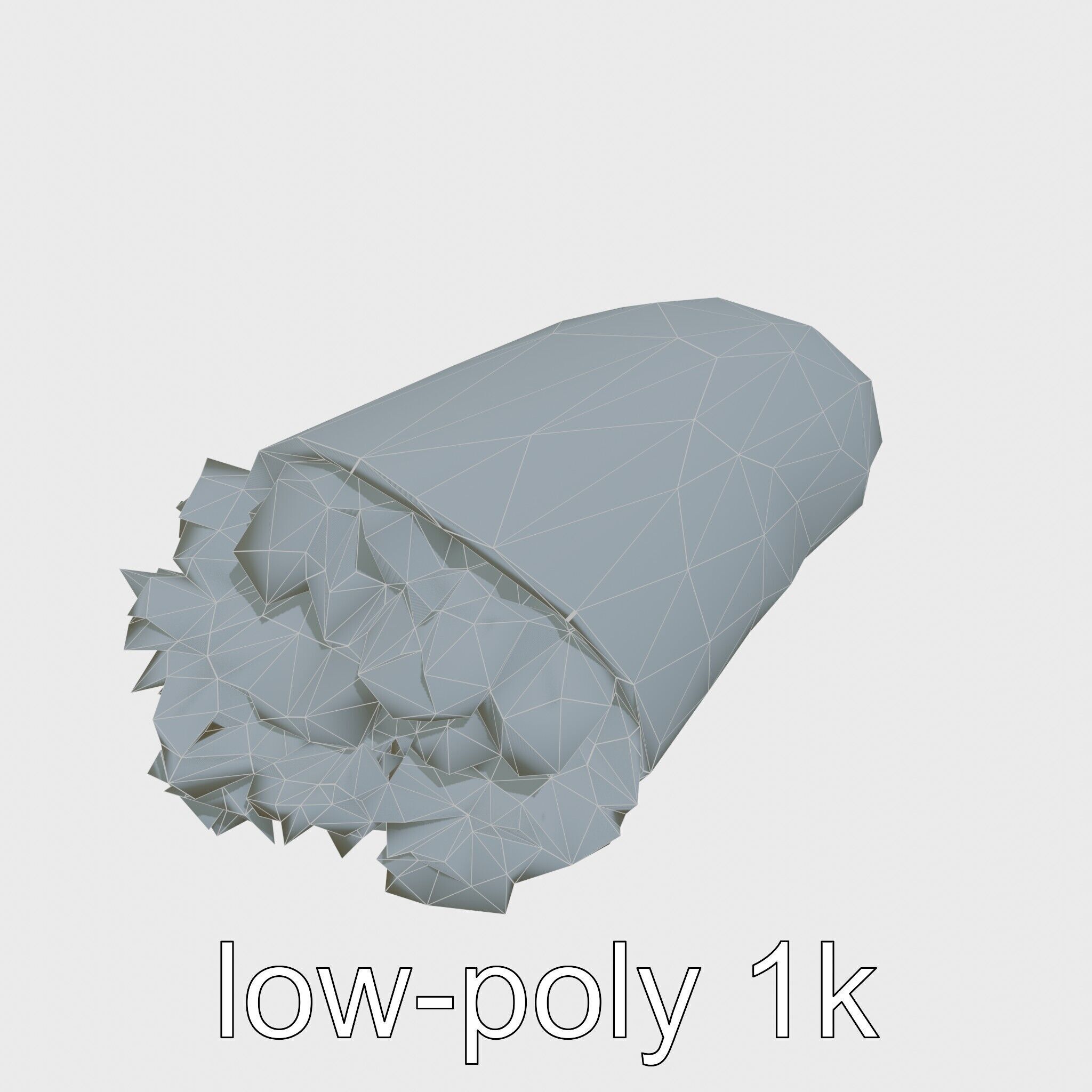 Loaded Chicken Avocado Wrap model pack Low-poly 3D model_27