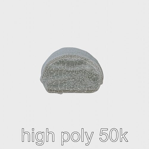 Loaded Chicken Avocado Wrap model pack Low-poly 3D model 6