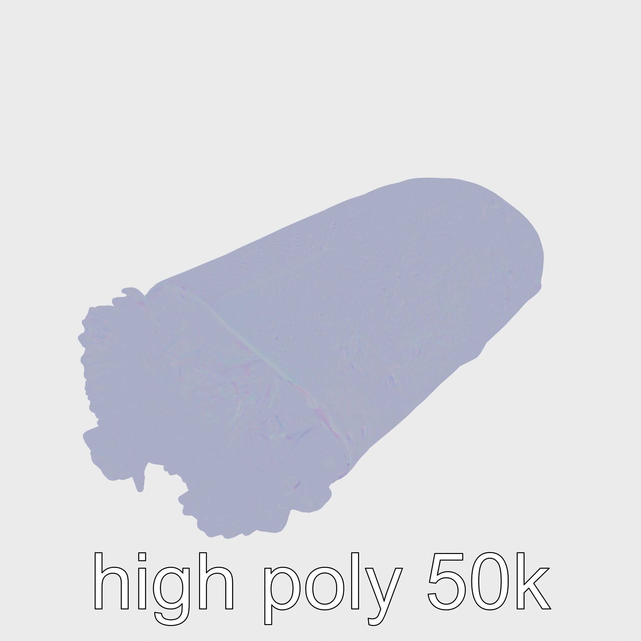 Loaded Chicken Avocado Wrap model pack Low-poly 3D model_23
