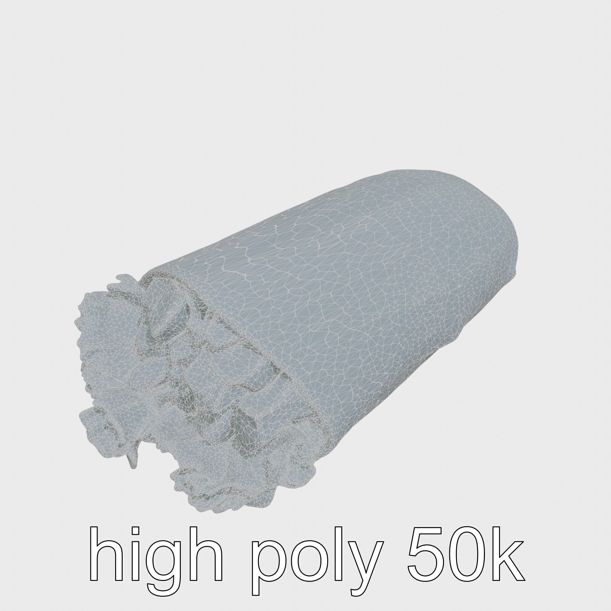 Loaded Chicken Avocado Wrap model pack Low-poly 3D model_30