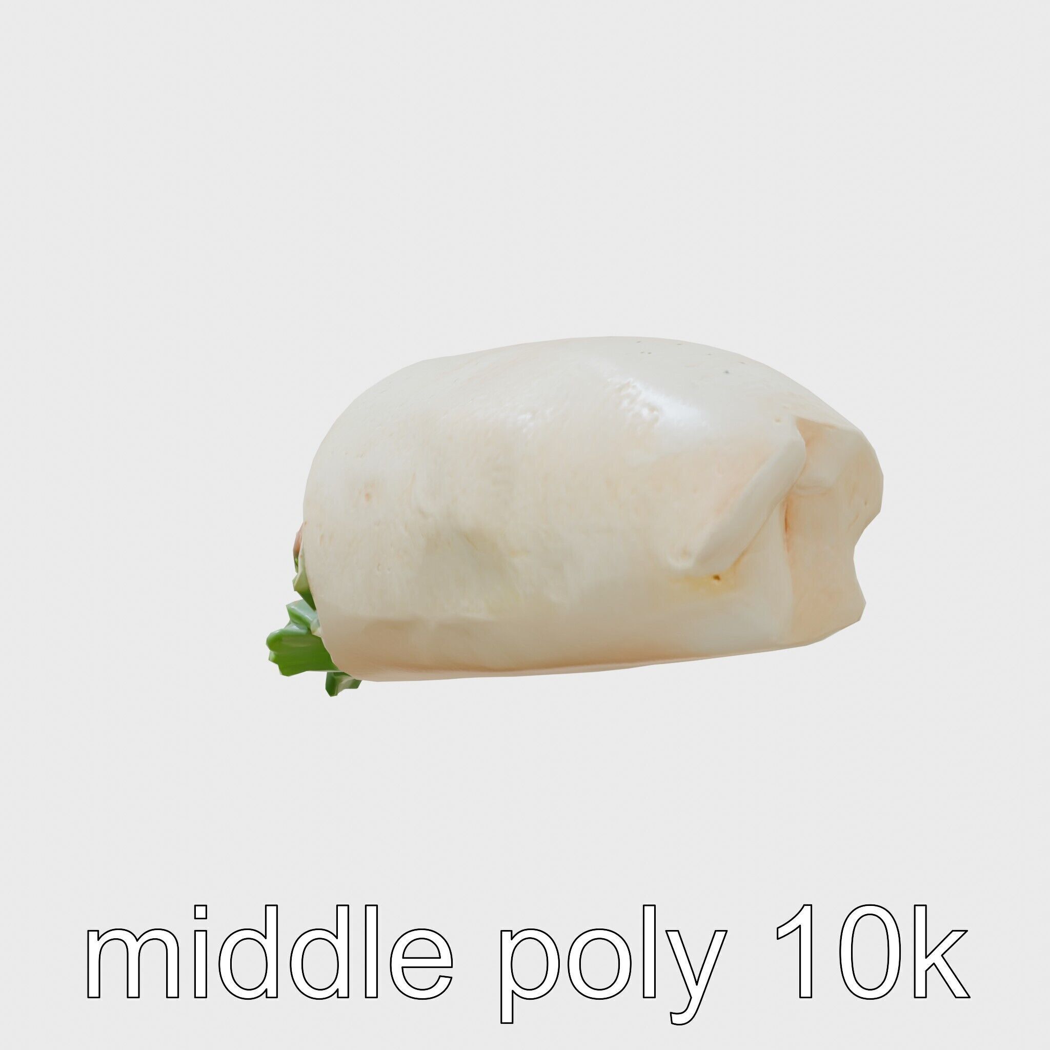 Loaded Chicken Avocado Wrap model pack Low-poly 3D model_12
