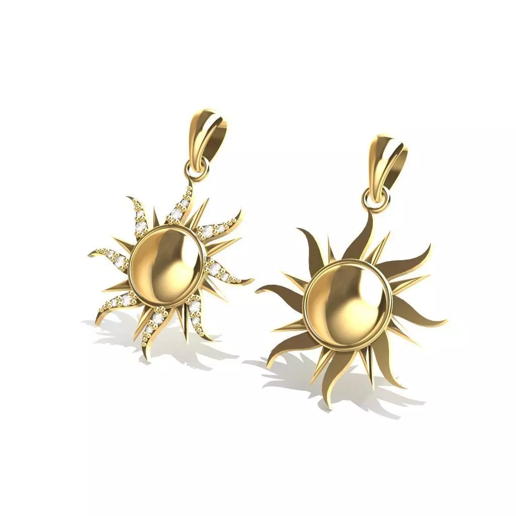Sun Pendant 3D print model