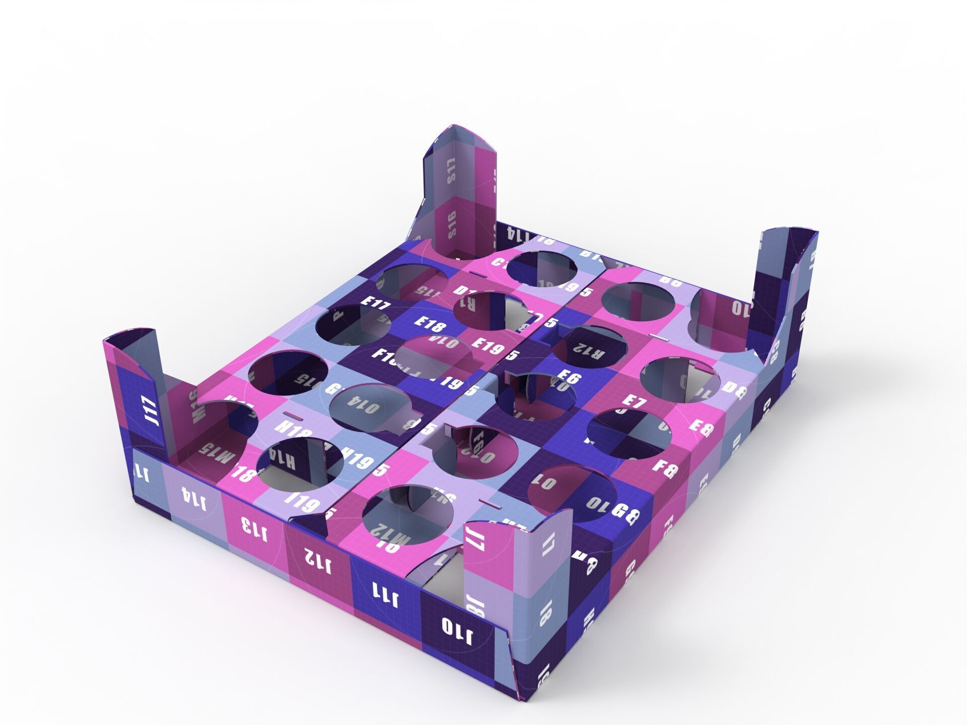 Cardboard Retail Display Tray for Product Packaging Merchandise Texture_6