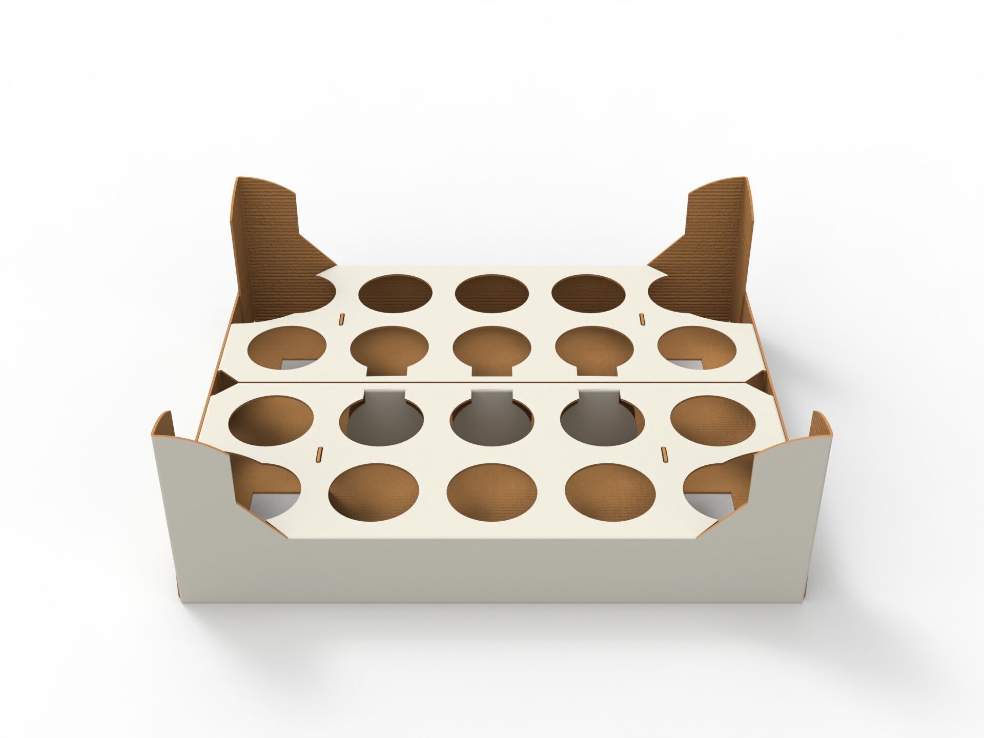Cardboard Retail Display Tray for Product Packaging Merchandise Texture_1