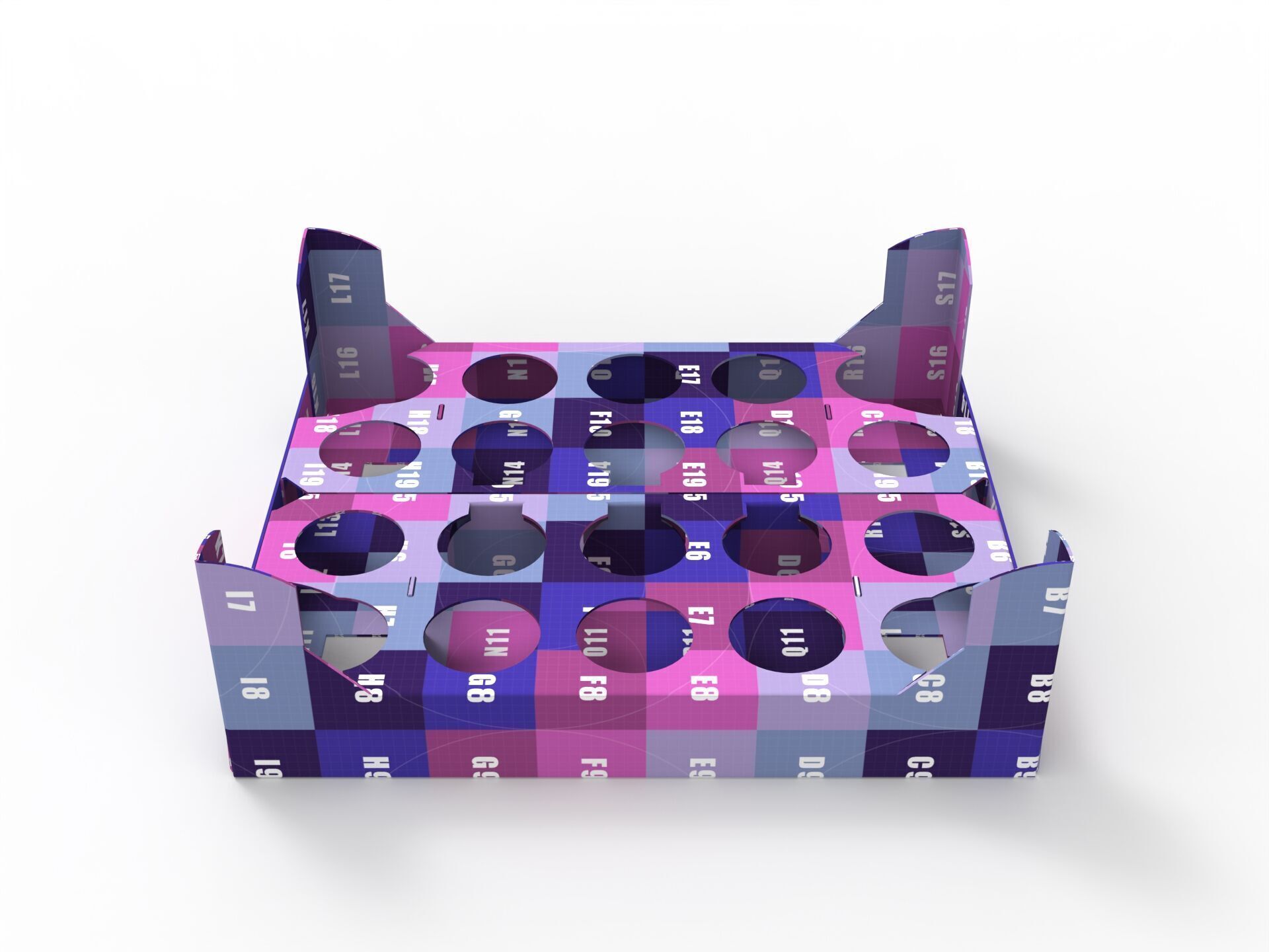 Cardboard Retail Display Tray for Product Packaging Merchandise Texture_7