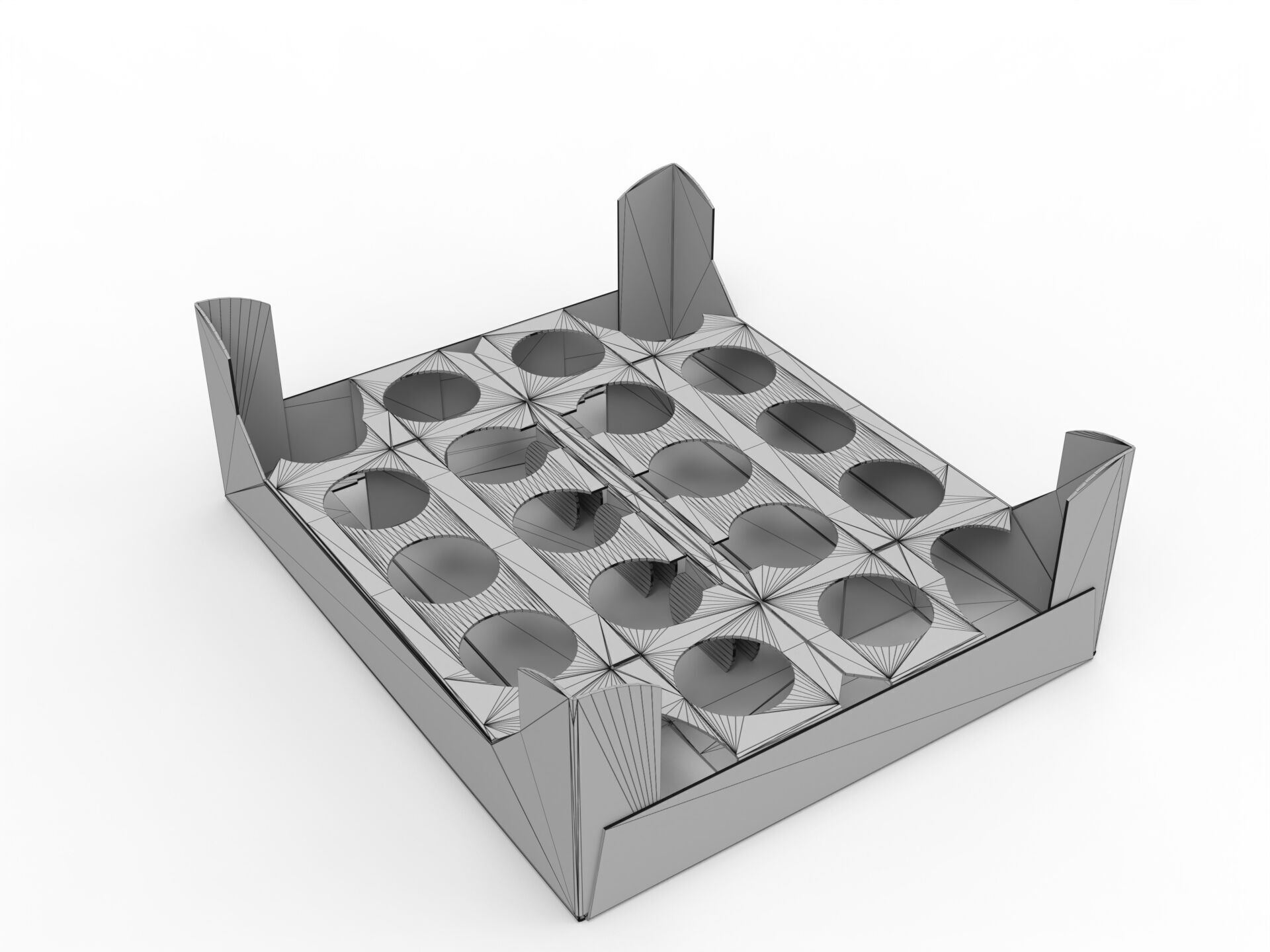 Cardboard Retail Display Tray for Product Packaging Merchandise Texture_5