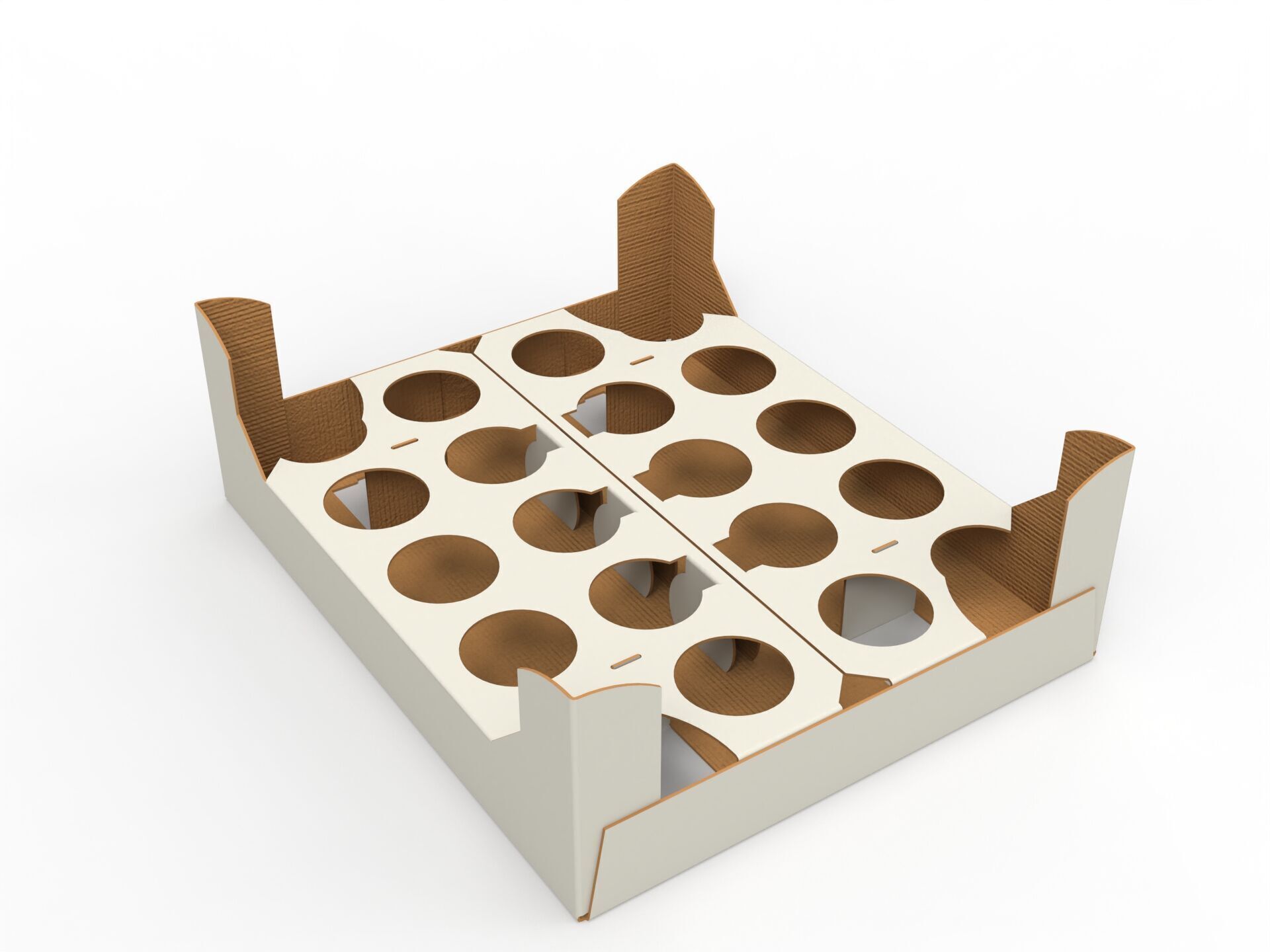 Cardboard Retail Display Tray for Product Packaging Merchandise Texture_2