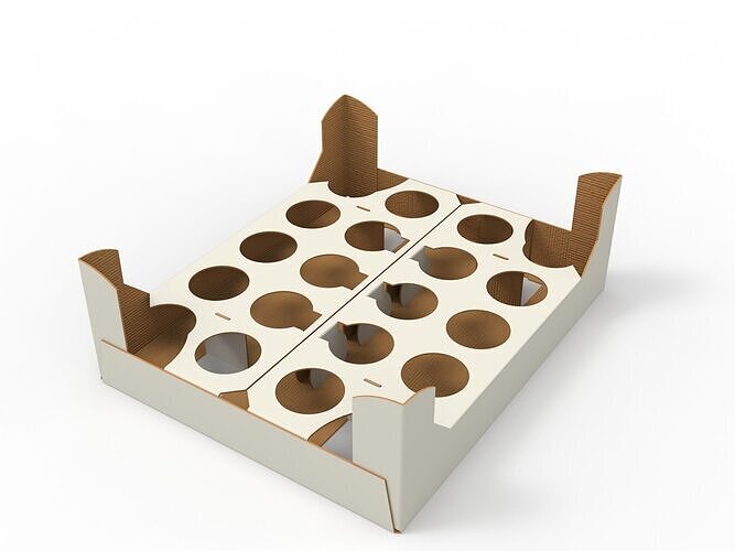 Cardboard Retail Display Tray for Product Packaging Merchandise Texture