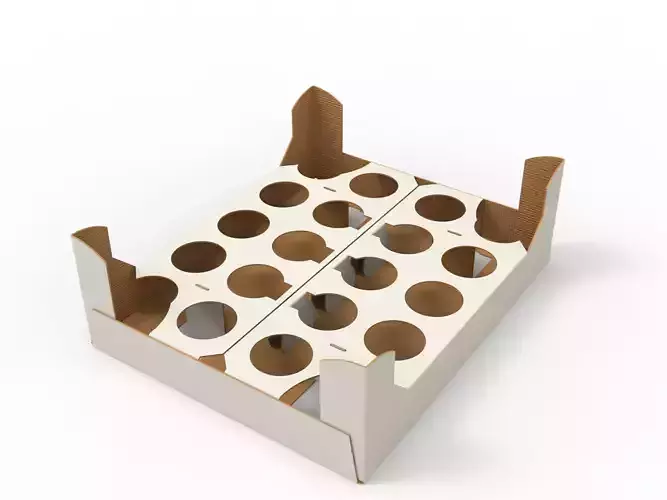 Cardboard Retail Display Tray for Product Packaging Merchandise Texture