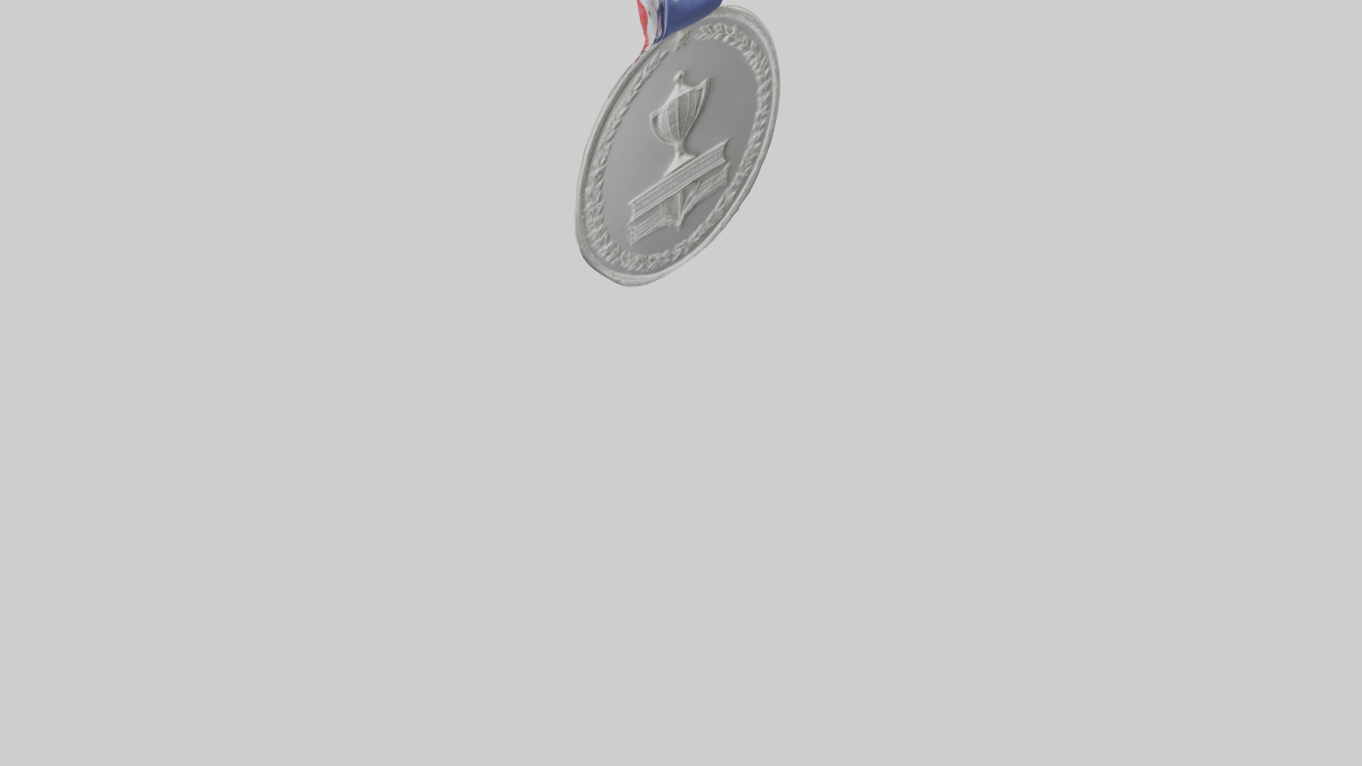 Silver Medal for Achievement model 3D model_5