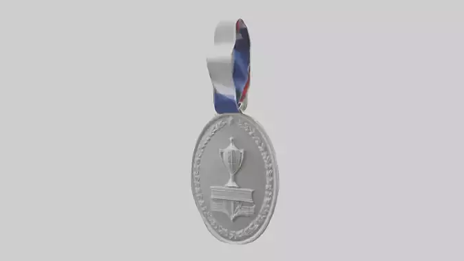 Silver Medal for Achievement model 3D model Silver Medal for Achievement model 3D model