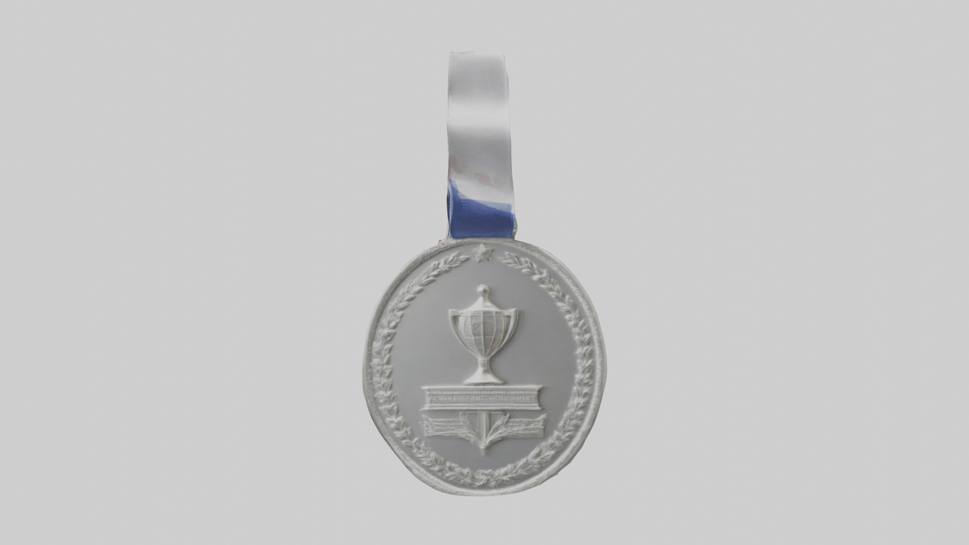 Silver Medal for Achievement model 3D model_12
