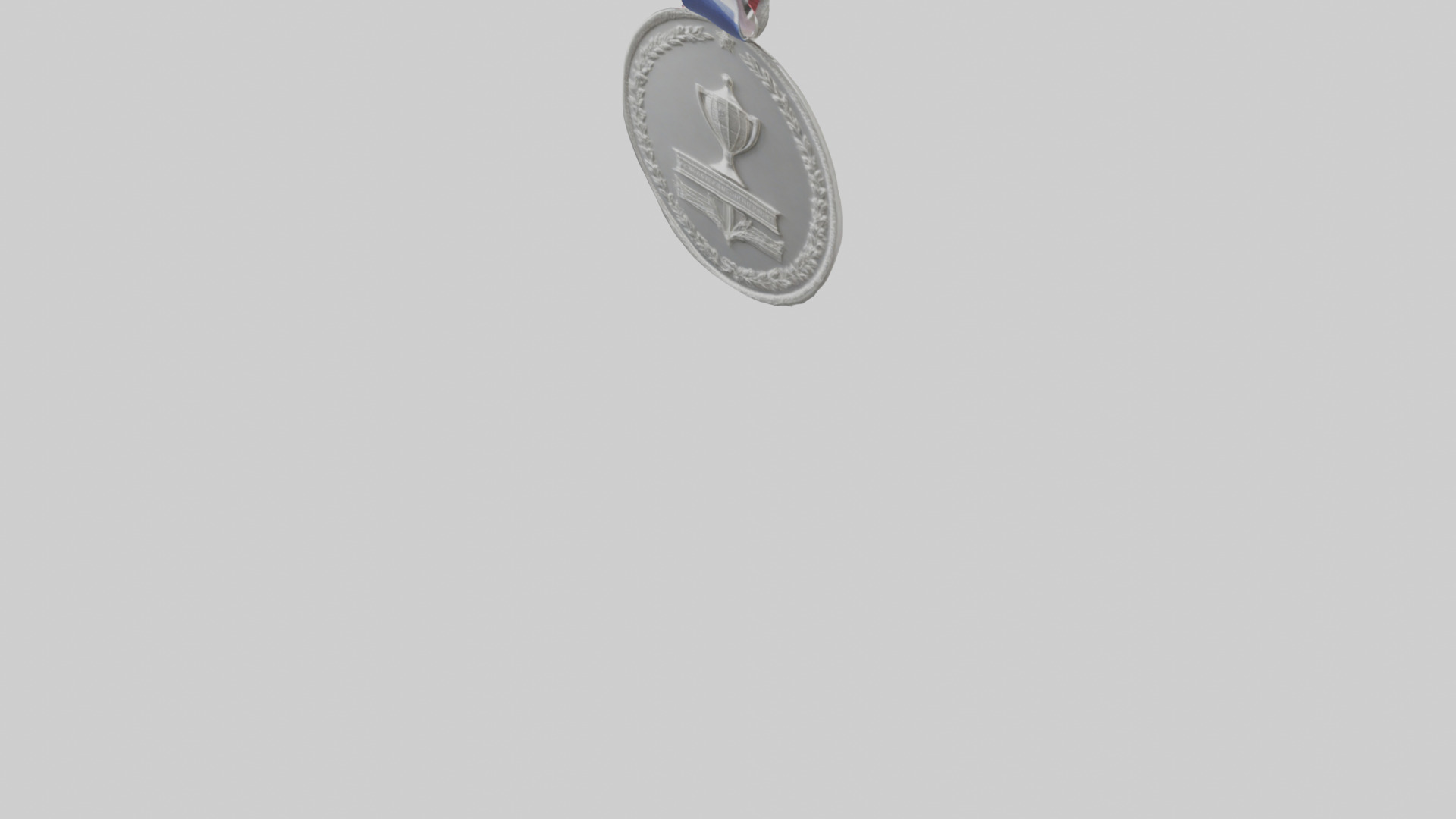 Silver Medal for Achievement model 3D model_3