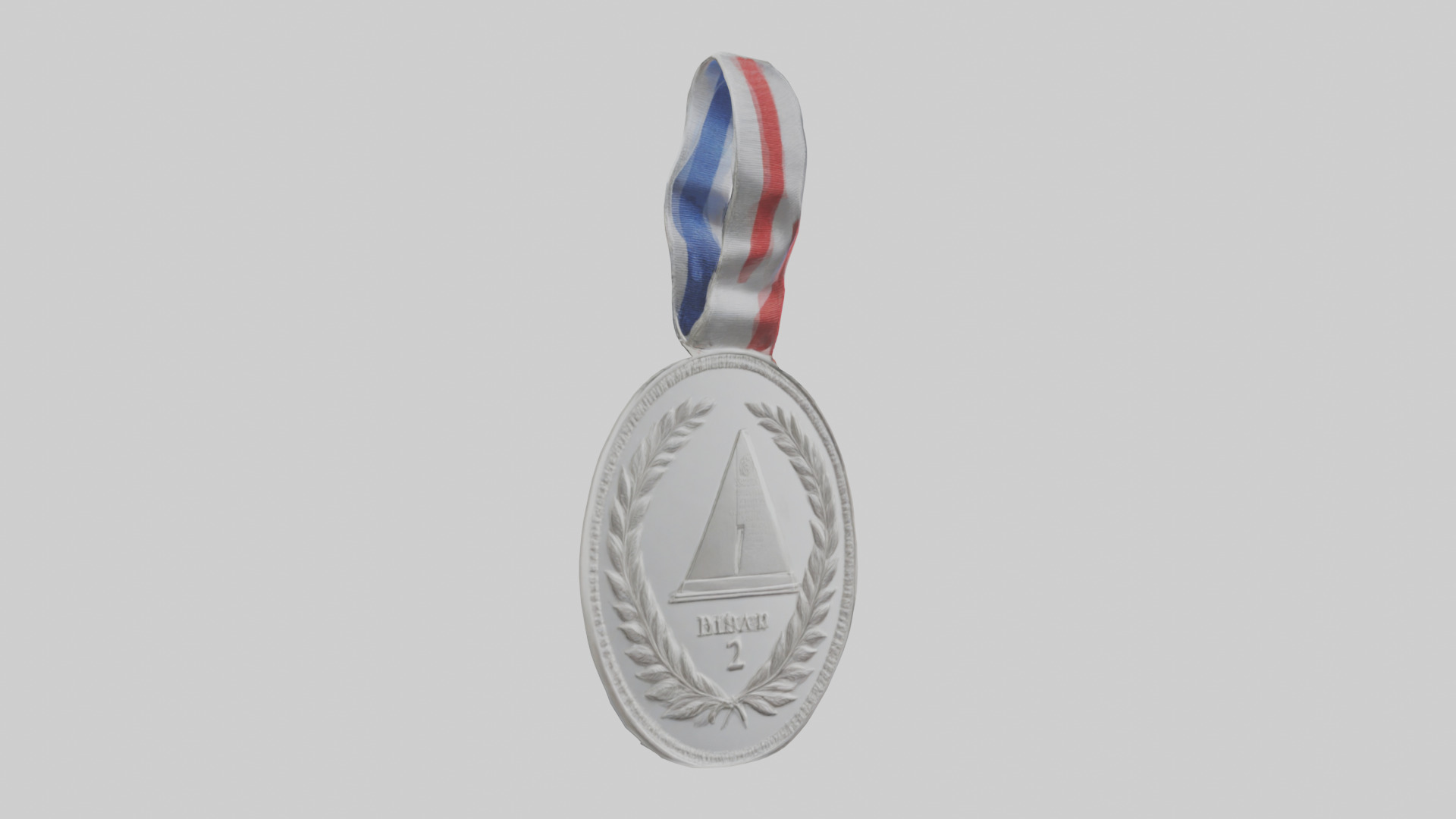 Silver Medal for Achievement model 3D model_2