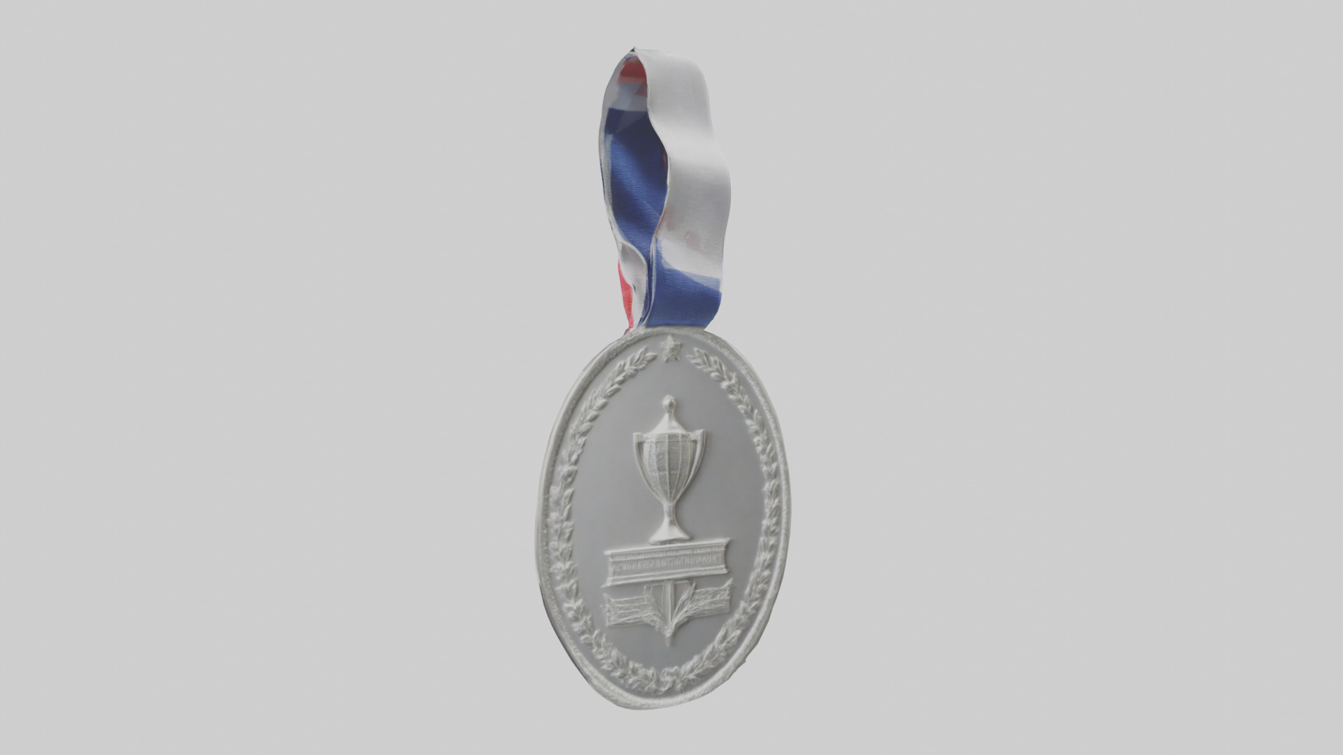 Silver Medal for Achievement model 3D model_10
