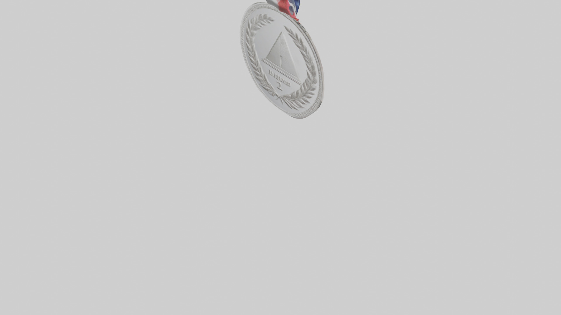 Silver Medal for Achievement model 3D model_6