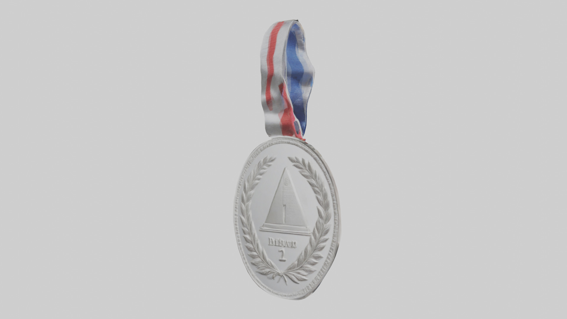 Silver Medal for Achievement model 3D model_7