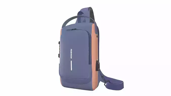 Sling Bag MULTI FUNCTION PASSWORD BACKPACK 3D model