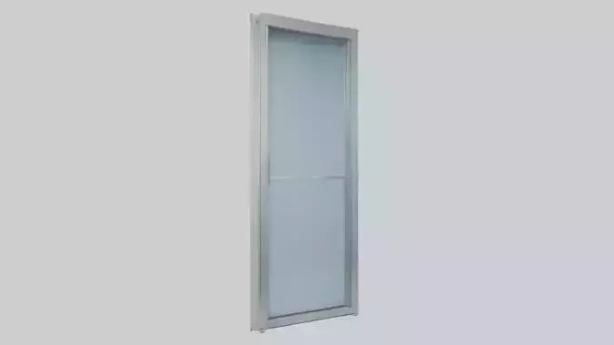 Single glass door model