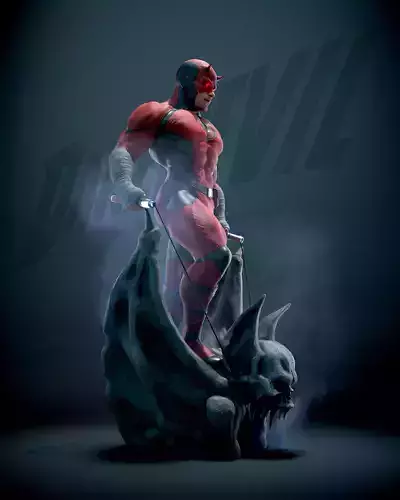 Daredevil - 1-6 scale STL statue 3D print model