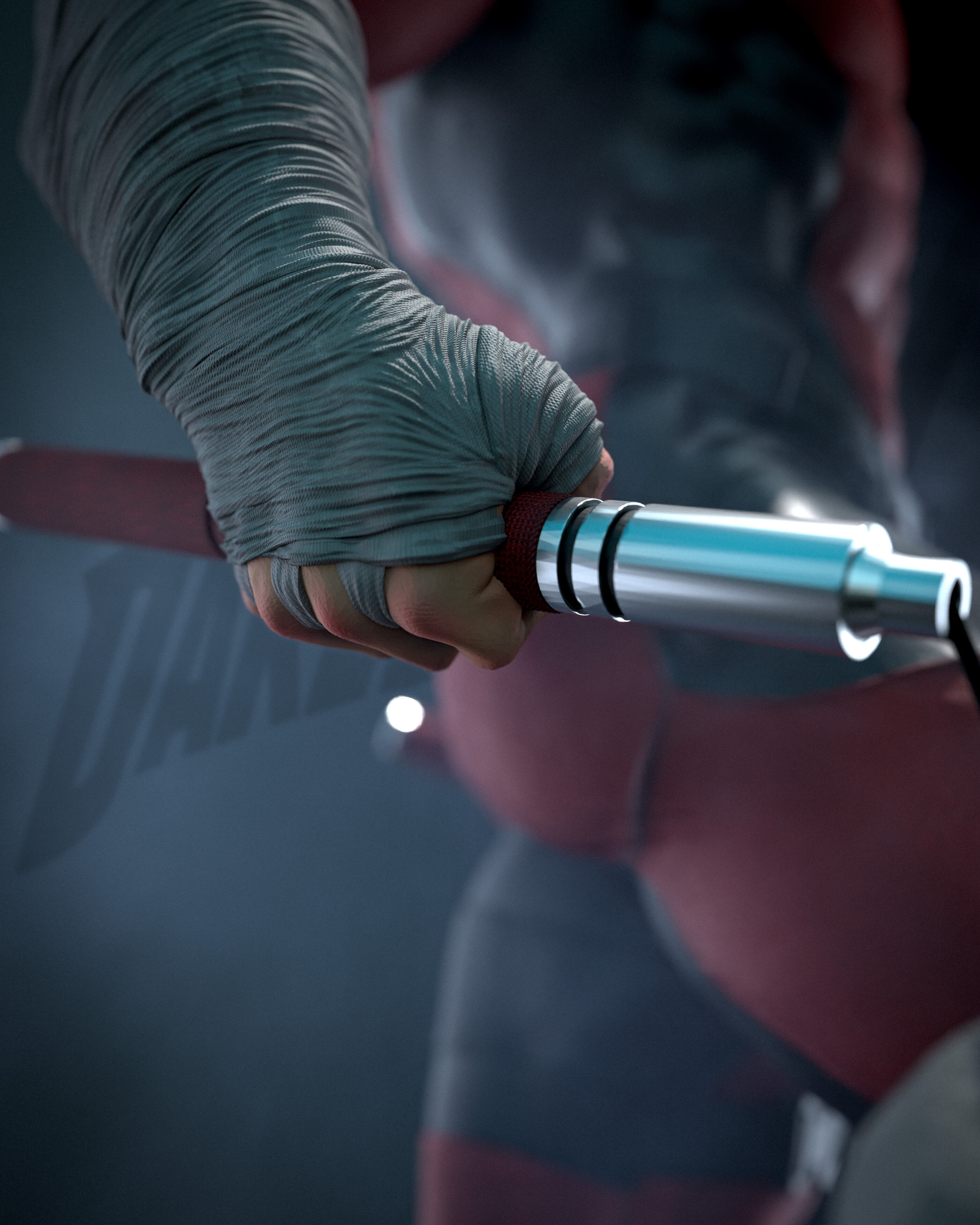 Daredevil - 1-6 scale STL statue 3D print model_3