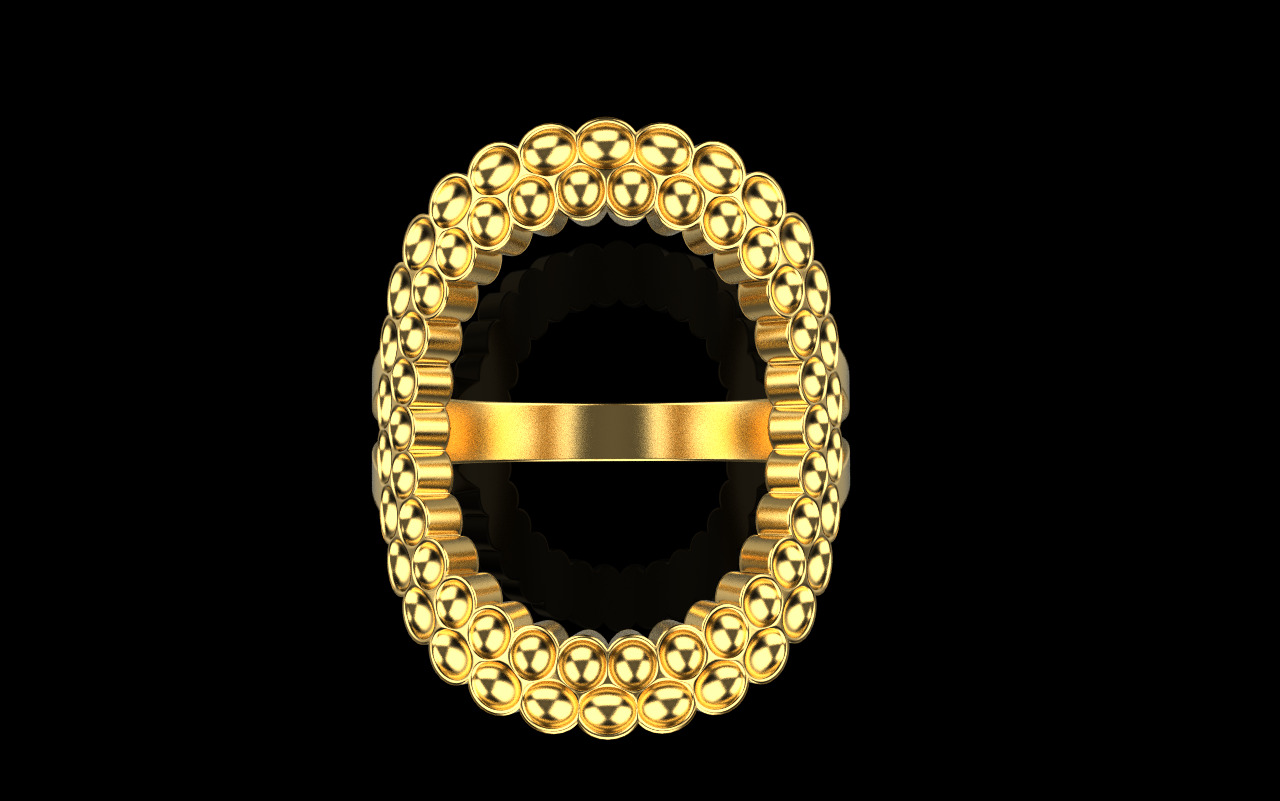 ladies fashion ring model 979 3D print model_9